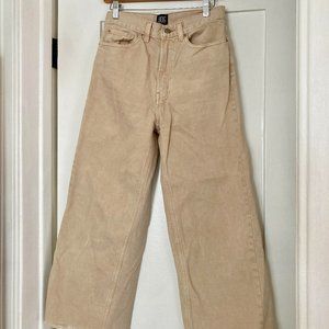 Urban Outfitters BDG high-rise wide-leg tan jeans